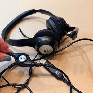 Logitech Black Wired Headset with Microphone